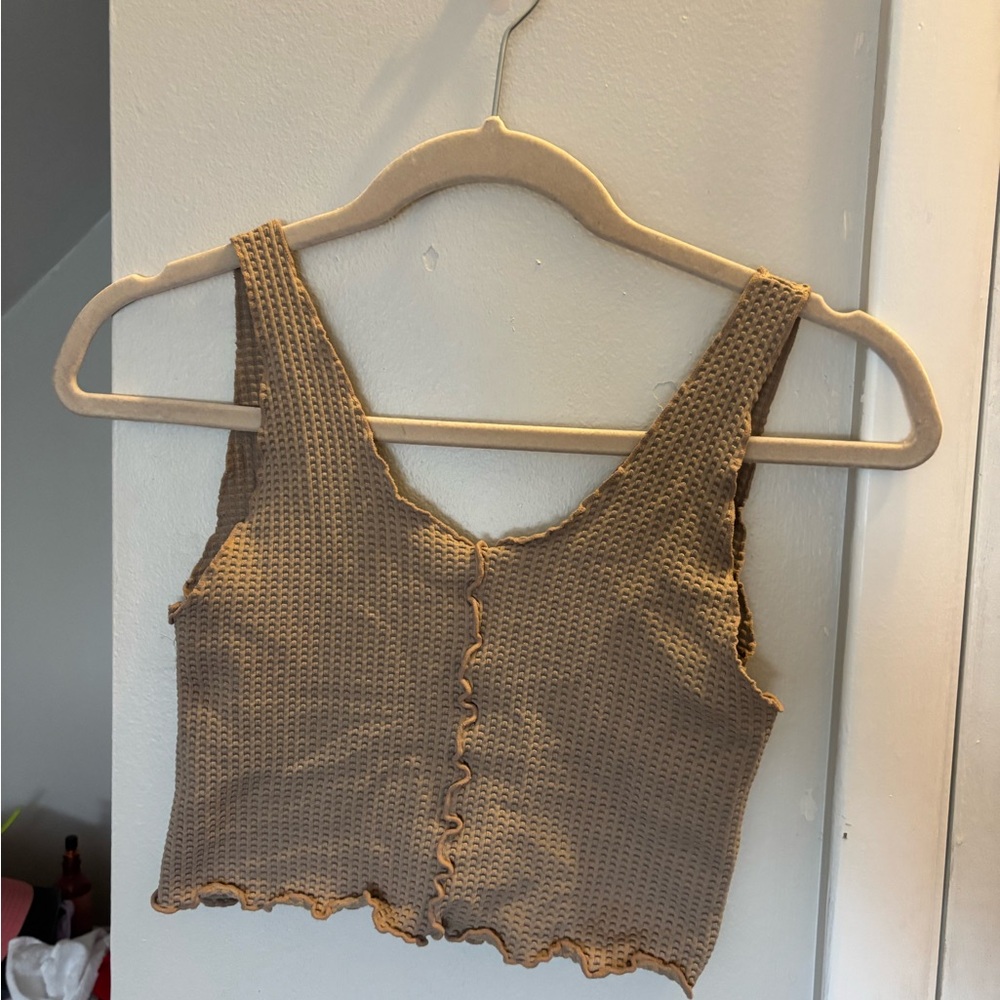 Tan Knit Women's Top
